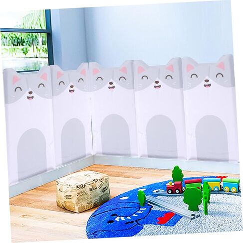 SAFIGLE 2 Pcs Soft Wall Stickers Kids Room Wall Padding Baby Anti Collision Cute Wall Padding Wall Cushion Kid Room Decor Anti-Collision Wall Pad Wainscoting Child Bumper Pu Leather in Saudi Arabia