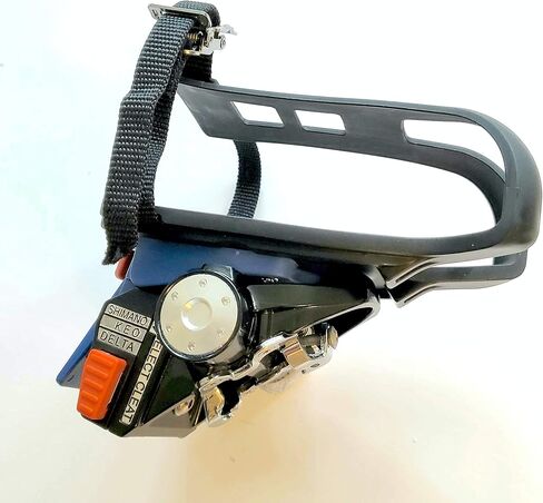 دواسة دراجة دوارة للتمرين الداخلي من أجل SPD وDelta مع منصة أحذية رياضية قابلة للإزالة - مشابك/مرابط لأصابع القدم - دواسات بيلوتون لجميع الأحذية - أقفاص لأصابع القدم لبيلوتون ودواسة التمرين. ليس للدراجة الخارجية in Kuwait