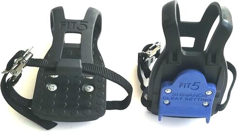 دواسة دراجة دوارة للتمرين الداخلي من أجل SPD وDelta مع منصة أحذية رياضية قابلة للإزالة - مشابك/مرابط لأصابع القدم - دواسات بيلوتون لجميع الأحذية - أقفاص لأصابع القدم لبيلوتون ودواسة التمرين. ليس للدراجة الخارجية in Kuwait