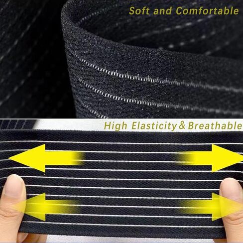 أغطية الركبة لتخفيف الآلام، دعامة ضغط طويلة جدًا للركبة، دعامة ضغط للساقين، التهاب اللفافة الأخمصية، أربطة التثبيت، آلام المفاصل، القرفصاء، الرياضة in Kuwait