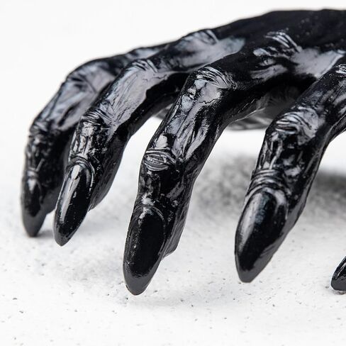 ديكورات عيد الهالوين من الكرز الشرقي - 3 أيادي وحش مخيفة ديكور جدار - ديكور قوطي Hocus Pocus داخلي وخارجي - منحوتة جدارية عتيقة مخيفة لغرفة النوم المنزلية والحفلات بالخارج من الداخل in Kuwait