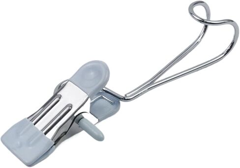 12 PCS Metal Long Tail Clips with Hooks, Multifunctional Hanging Clips for Kitchen, Bathroom and Office (Apricot) in Saudi Arabia