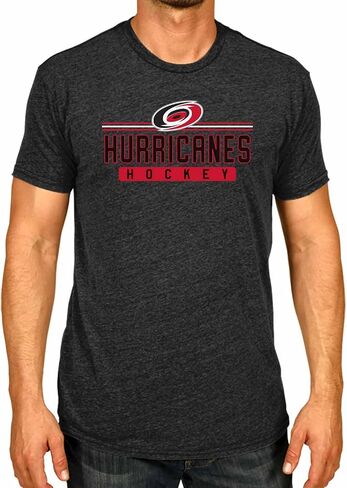 تي شيرت Wright & Ditson للكبار NHL Heather Charcoal True Fan Hockey - مزيج من القطن والبوليستر بدون علامة - راحة مطلقة in Kuwait