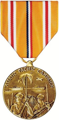MEDALS OF AMERICA EST. 1976 Asiatic Pacific Campaign (APCM) Medal Full Size in Saudi Arabia
