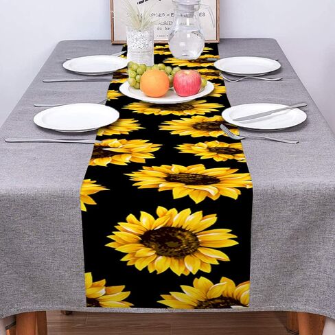 مفرش طاولة أسود أبيض رمادي أحمر نمط خط هندسي بوليستر غير قابل للانزلاق للمطبخ/القهوة/الطعام/غرفة النوم، الزفاف، عيد الميلاد، عيد الشكر، ديكور طاولة حفلات الهالوين مقاس 13*70 بوصة in Kuwait