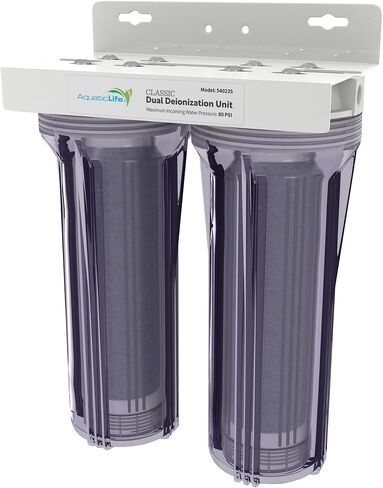 Aquatic Life DI Color Changing Mixed Bed Resin Water Filtration System, Single, Aquarium, Hydroponics in Saudi Arabia