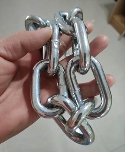 Security Chain Hardened 6mm Thick,Stainless Steel Heavy Duty Chain Lock with 4 Keys Padlock for Gate Bike Generator Fence Outdoor - Chain Link Fence Gate Lock (6x500mm) in Saudi Arabia