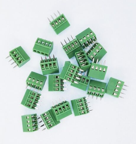 20pcs E-Simpo® 2.54mm Pitch (0.1") PCB Screw Wire Terminal Block,24-12AWG 2.54mm Rated 150V6A CE UL,Copper Material Rohs. (2.54mm 2P) in Kuwait