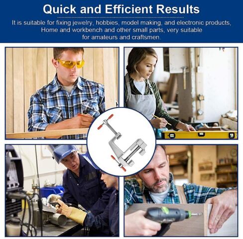 Mini Jeweler Table Clamp Small Hobby Bench Vice Work Bench Vise Bench Clamp Hobby Vise Clamp Small Table Clamp Mini Bench Vice Clamp for Small Work Crafts Woodworking and Metalworking in Kuwait