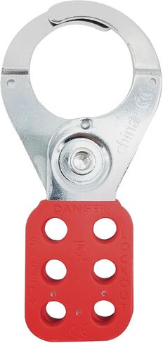 Lock Out Tag Out Hasp,10Pack Tamper-Proof Stainless Steel Padlock Hasp with Extended Jaw,Red 1 inch Jaw Diameter Stainless Steel Lockout Hasp,Nylon Handle,Tamper-Proof and Impact-Resistant in Saudi Arabia