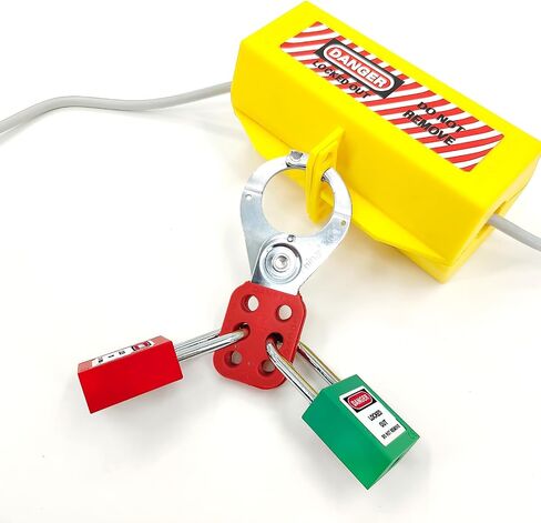 Lock Out Tag Out Hasp,10Pack Tamper-Proof Stainless Steel Padlock Hasp with Extended Jaw,Red 1 inch Jaw Diameter Stainless Steel Lockout Hasp,Nylon Handle,Tamper-Proof and Impact-Resistant in Saudi Arabia