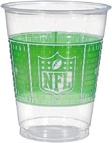 NFL Drive Plastic Cups - 16 oz. (Pack of 25) - Official Logo & Colors, Perfect for Tailgating, Parties & Game Day Celebrations in Saudi Arabia