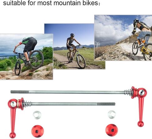 Bike Skewer Set, 2pcs Alloy Bike Rear Skewer Bike Quick Release Clip for Most Bike Replacement in Saudi Arabia