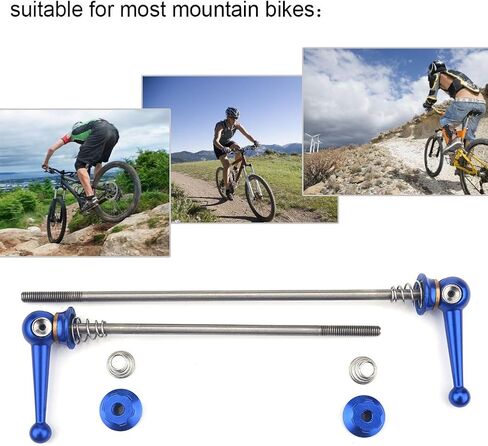 Bike Skewer Set, 2pcs Alloy Bike Rear Skewer Bike Quick Release Clip for Most Bike Replacement in Saudi Arabia