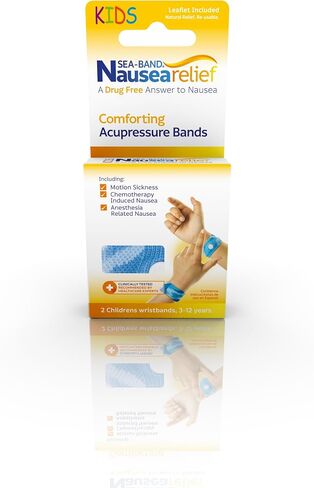 Sea-Band Motion Sickness & Nausea Relief Family Kit (1pk Adult & 2pk of Child Wristbands Travel Sickness, colors may vary, & 1pk Anti-Nausea Ginger Lozenges for Motion Sickness) in Saudi Arabia