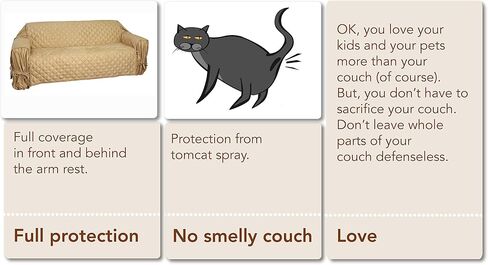 Waterproof Full Coverage Faux Suede Microfiber Stay in Place Couch Protector Furniture Cover (Medium Two Cushion Couch Loveseat, Sand) in Saudi Arabia