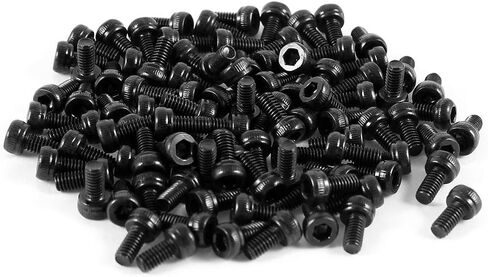 uxcell 100 Pcs 12.9 Steel Alloy Countersunk Hex Socket Knurled Pan Head Bolt Screw M2x7 in Saudi Arabia