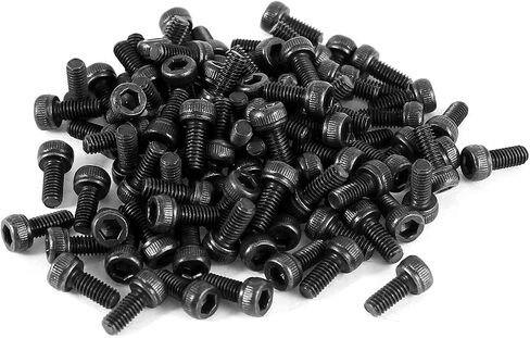 uxcell 100 Pcs 12.9 Steel Alloy Countersunk Hex Socket Knurled Pan Head Bolt Screw M2x7 in Saudi Arabia