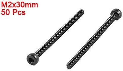 uxcell 100 Pcs 12.9 Steel Alloy Countersunk Hex Socket Knurled Pan Head Bolt Screw M2x7 in Saudi Arabia