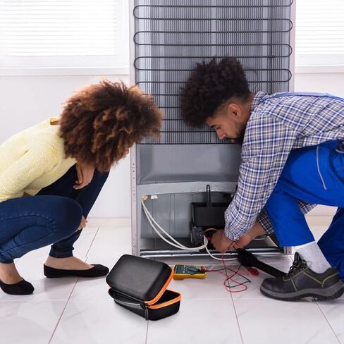 حقيبة حمل صلبة من ANKHOH لأدوات كلاين MM325/Fluke 117 115 116 114 113/MM400/MM420، حقيبة تنظيم تخزين رقمية متعددة لملحقات وكابلات مجموعة الاختبارات المتعددة، حافظة فقط in Kuwait