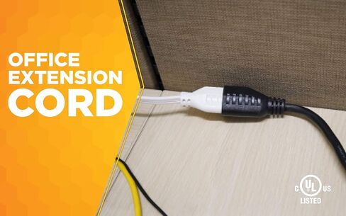 Woods Light Duty Extension Cord, 25Ft, 16 Gauge, 3 Conductor, Office Cord, SJTW, Black, 5601 in Saudi Arabia
