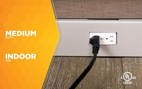 Woods Light Duty Extension Cord, 25Ft, 16 Gauge, 3 Conductor, Office Cord, SJTW, Black, 5601 in Saudi Arabia