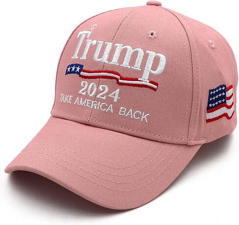 Trump 2024 Hat MAGA Hat Embroidered Take America Back Donald Trump Slogan USA Adjustable Baseball Cap for Woman Men in Saudi Arabia