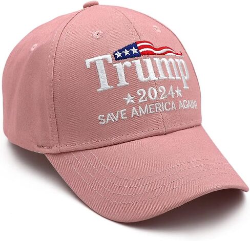 Trump 2024 Hat MAGA Hat Embroidered Take America Back Donald Trump Slogan USA Adjustable Baseball Cap for Woman Men in Saudi Arabia