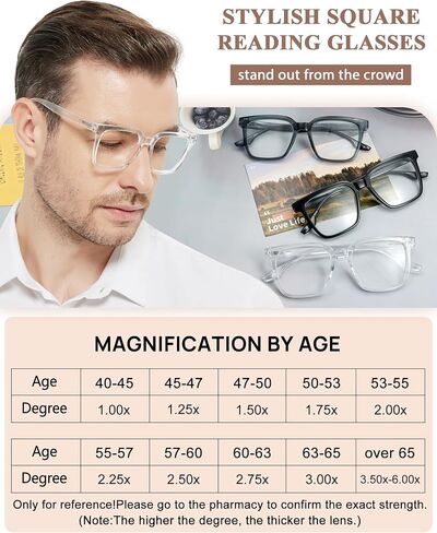 MARE AZZURO Large Reading Glasses Men Oversized Readers 1.0 1.25 1.5 1.75 2.0 2.25 2.5 2.75 3.0 3.5 4.0 5.0 6.0 in Saudi Arabia