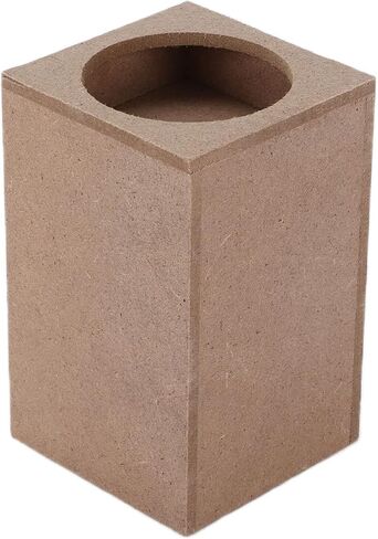 Tomotato 3 pcs Wood Candle Holders Wooden Squares Rustic Natural Candlestick Set for Table Centerpiece Home Decor(1#) in Saudi Arabia