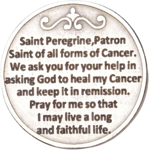 رمز جيب سانت بيريجرين، وسام شفيع قديس السرطان، هدايا دينية للناجين، 1 بوصة in Kuwait