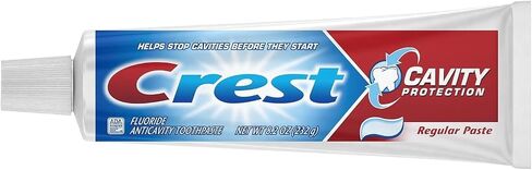 4-Pack Crest Fluoride Cavity Protection Toothpaste 8.2 Ounce Regular Paste, Bulk Toothpaste, Prevents Cavities Before They Start. Plus 1 Basicos Microfiber Cloth in Saudi Arabia