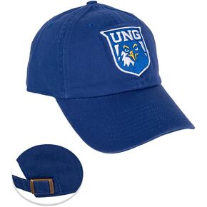 Desert Cactus University of North Georgia Baseball Hat UNG Nighthawks Brimmed Embroirderd Hats Cap Adjustable Cloth Strap Adult (Style B) Blue