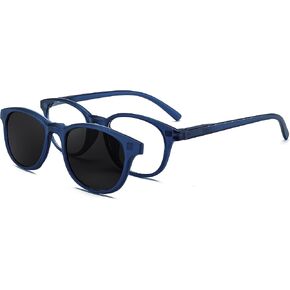 FEISEDY Fashion Reading Sunglasses Women Men Square Reader Sunglasses UV400 Protection Polarized Lens B2390