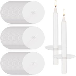 150 Pack Church Candle Drip Protectors Not Include Candles, Candlelight Service Kit Heavy Duty Candle Holders for Candlelight Vigil Church Service, Devotional Candles, Christmas Eve Candles