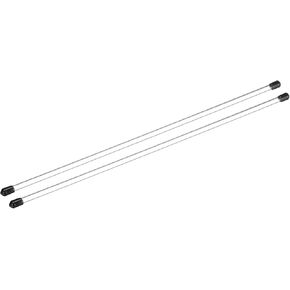 Plastic Pipe Rigid Polycarbonate Round Tube Clear(with Black Protective Case), [for Lighting, Models, Water Plumbing] - 0.2x0.2"(4x5mm), 12"(300mm) Length/Transparent / 2 Pcs