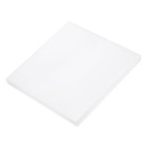 DMiotech 12 x 12 x 3/4 Inch Plastic UHMW Sheets, Ultra High Molecular Weight Polyethylene, Opaque White Polyethylene Board for Automotive, Chemical, Manufacturing, DIY Home Kitchen