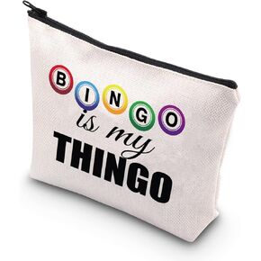 BDPWSS Funny Bingo Gifts Bingo Makeup Bag Bingo Player Gift Bingo Is My Thingo For Bingo Gambler Gift Bingo Lover Gift (My Thingo) in Kuwait