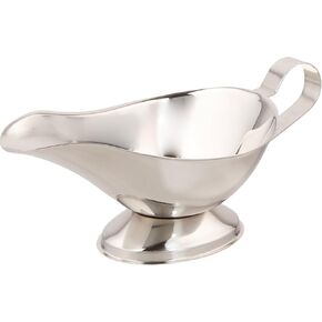 Royal Industries Gravy Boat, Stainless Steel, 16 Oz, Silver