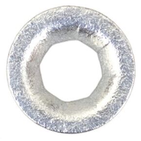 100 3/8" Stud Flat Push-On Retainers 3/4" O.D. Zinc