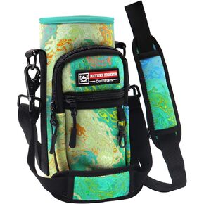 NATURE PIONEOR Water Bottle Carrier Holder Sleeve with Adjustable Strap25 32 40 oz, Insulated Water Bottle Holder Sling Bag