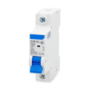 Baomain Miniature Circuit Breaker Protector NXB-63 C20 AC 230V 50Hz 6000A