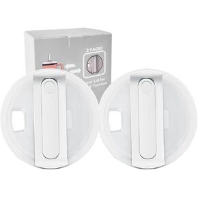 40 OZ Tumbler Lid Replacement, Replacement Lids Fit for Stanley Adventure Quencher Travel Tumbler 40 OZ, Spill Proof Splash Resistant Tumbler Covers for Stanley Replacement Lid (2 Pack,White)