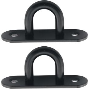 2PCS Stainless Steel U-Hooks Roof Ceiling Fan Hooks Thickened Sandbag Bag Hooks Fixed Hooks Load-bearing Top Hooks Hook and Eye Pads for Ceiling Mounting Door Fixing Small