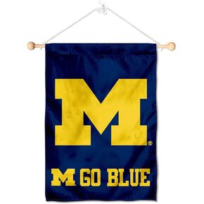 Michigan Team University Wolverines Go Blue Banner for Windows Doors and Walls
