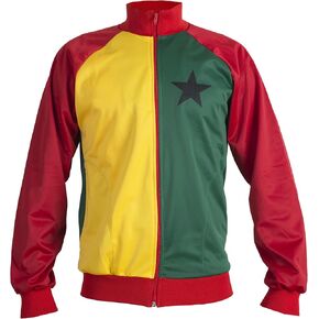 Ghana 1980's National Flag Africa World Cup Jacket Tracksuit Jumper Man Top - Replica