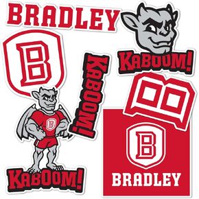 ملصقات جامعة صبار الصحراء برادلي Braves BU Kaboom شارات الفينيل للكمبيوتر المحمول وزجاجة مياه وقصاصات السيارة T2 (النوع 2)