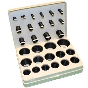 Metric O-Ring Kit, Viton, Black, 90A Durometer, 30-Sizes (Pack of 386 Pieces)