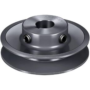 Mechanical Belt Pulley Single/Double Groove Web Sheave Bored-to-Size Belt Sheave Cast Iron Belt Section (AK25-5/8, Single Groove)