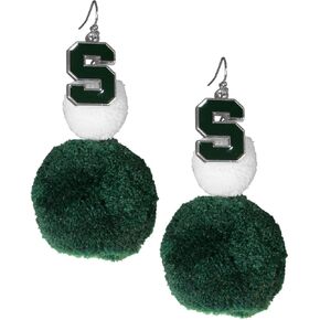 Siskiyou NCAA womens Pom Pom Earrings